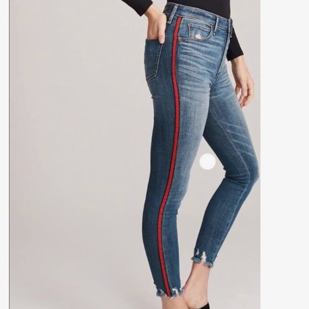 Abercrombie Simone High Rise Ankle Jeans